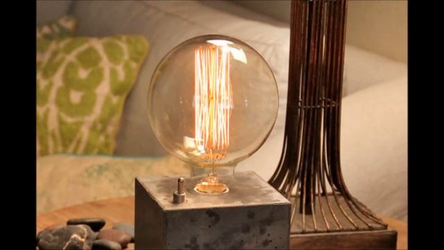 Ретро лампа Эдисона в интерьере смотреть онлайн