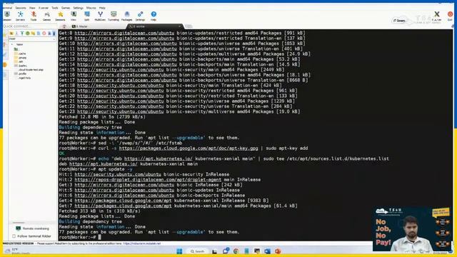 Deploying Two-Tier app Frontend (NodeJS) and Backend (Python) using self-managed K8s смотреть онлайн