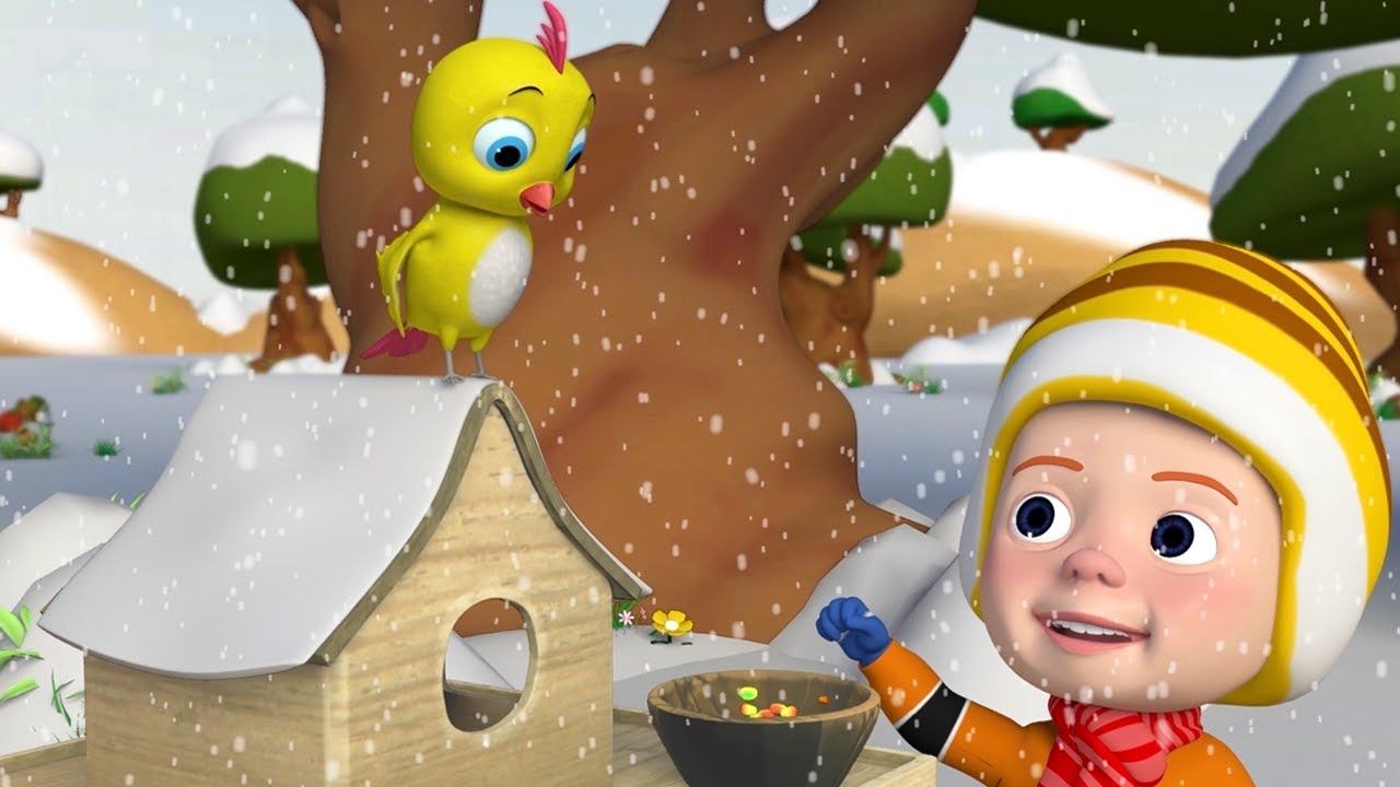 Я веселый воробей, чик-чирик! - Зимние Веселые Песни для Детей смотреть онлайн