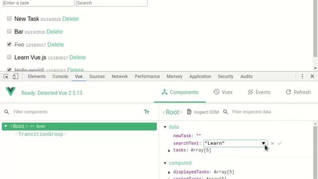 Vue Devtools - Data Editing