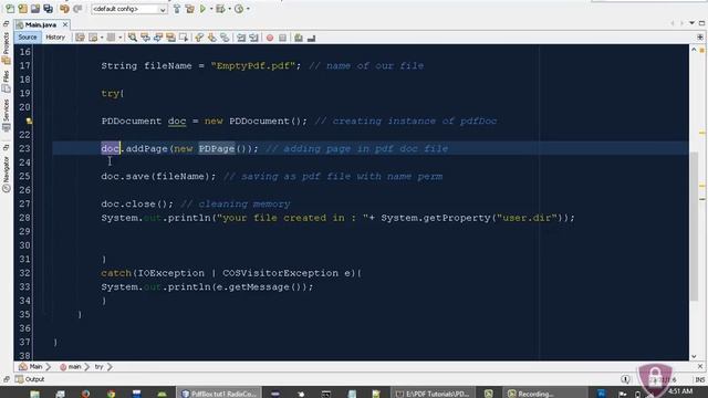 PDF Box Tutorial # 2 | Create Simple PDF File Without Text in Java смотреть онлайн