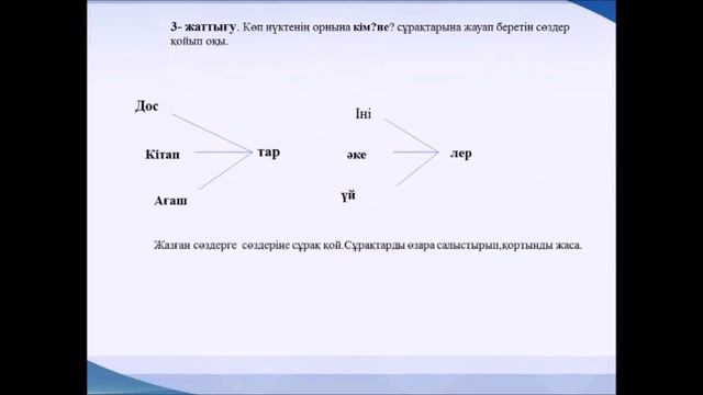 Денсаулық –зор байлық. Заттың атын білдіретін сөздер смотреть онлайн