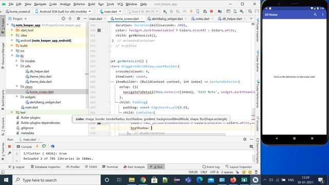 Flutter UI - Note Taking App Using Provider, Sqflite смотреть онлайн