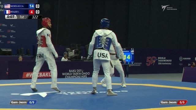 322 R16 Men 80kg USA NICKOLAS C A FRA BOUZID I смотреть онлайн