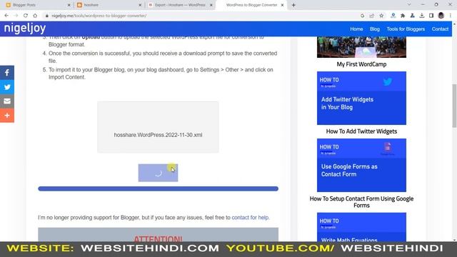 How to Move Your Blog From WordPress to Blogger / Wordpress Se Blogger Par Convert Kaise Kare смотреть онлайн