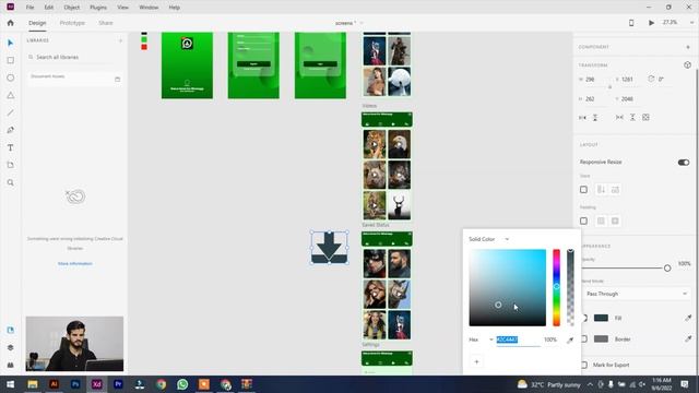 How To Make Download Button In Adobe XD Full Tutorial In Hindi/Urdu In 2023, ||Class#20||