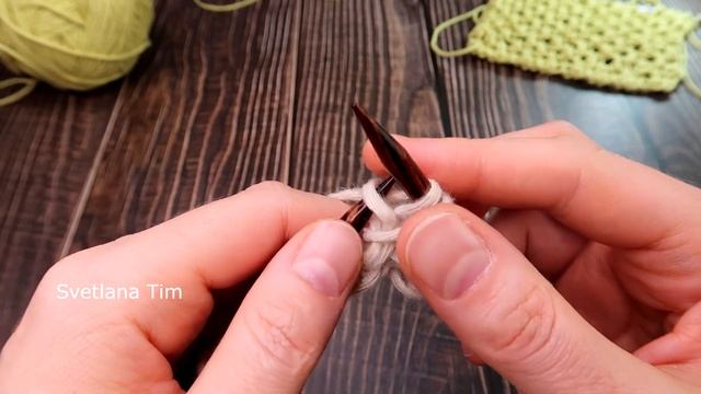 ПРОСТОЙ УЗОР СПИЦАМИ "AITANA" - формируется на изнаночной стороне. ВЯЗАНИЕ № 614 смотреть онлайн