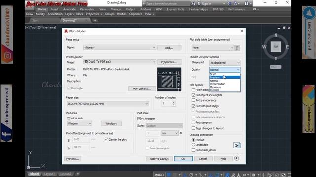How to convert Autocad drawing into pdf-jpg-printout| Autocad Civil Tamil in Tutorial|Chandru Civil смотреть онлайн