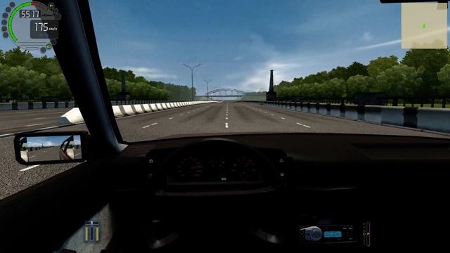AUDI 80 B2 - MAX SPEED ON AN EMPTY ROAD | City Car Driving смотреть онлайн