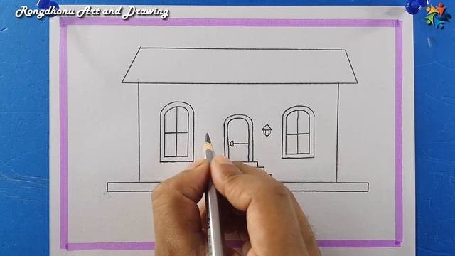How to Draw a Library House Scenery | My Book House Drawing | Pencil Drawing смотреть онлайн