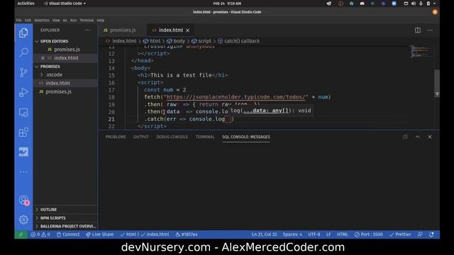 AM Coder - Javascript Promises Masterclass (Constructing, ajax/fetch/axios, all, race, then, etc) смотреть онлайн