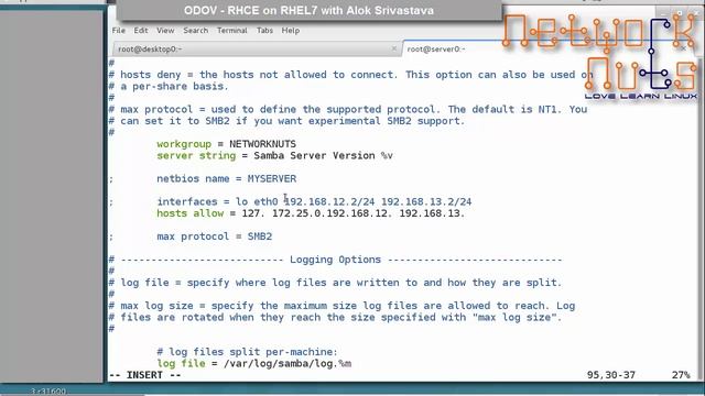 RHCE Training - Sharing Files with Samba Server смотреть онлайн