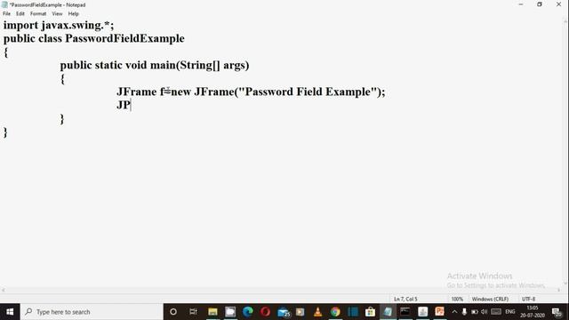 JPassWord Field Example Program in Java (हिंदी में) смотреть онлайн