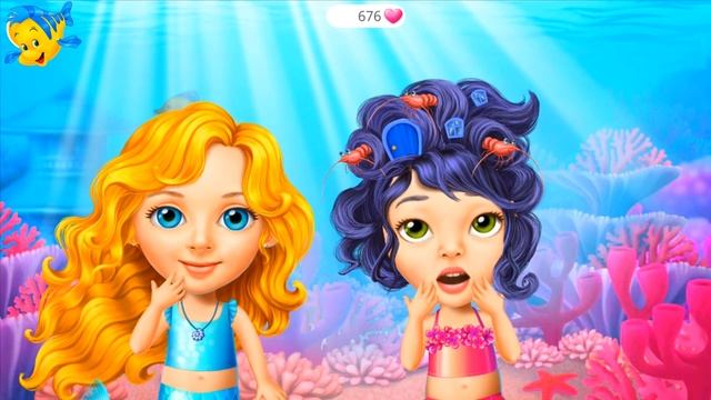 Kids Care Games & Princess Ariel Makeover - Tutotoons Mermaid Makeup - Girls Dress Up Salon & Pet