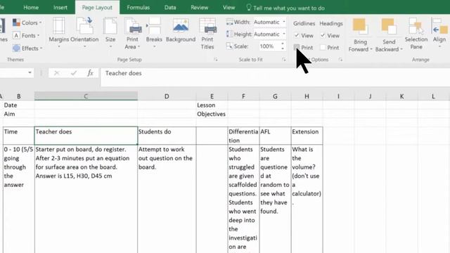 Lesson Plans 1 : Creating A Lesson Plan in Excel смотреть онлайн