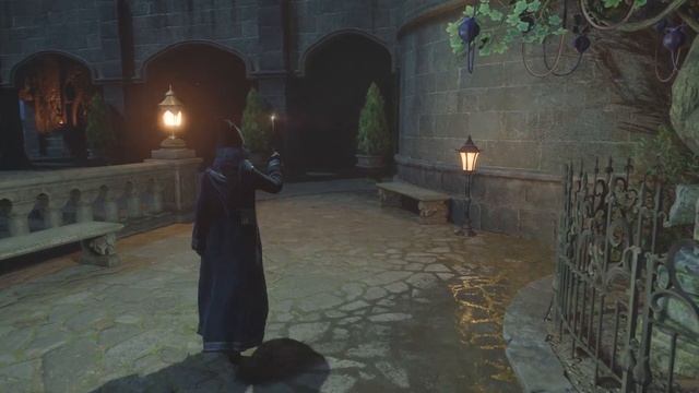 Hogwarts Legacy Relaxing Night walk along the castle walls ASMR 4K смотреть онлайн
