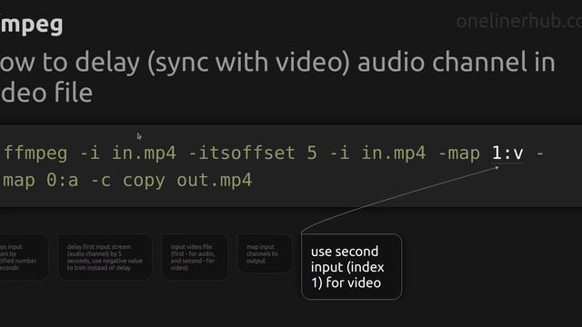 How to delay (sync with video) audio channel in video file #ffmpeg смотреть онлайн
