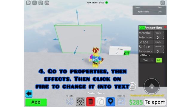[Tutorial] How to give “Text” in Obby Creator - Roblox смотреть онлайн