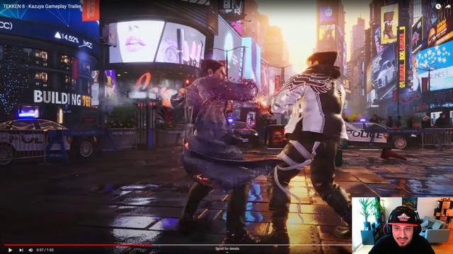 Tekken 8 Kazuya GAMEPLAY trailer is incredible - Roo kang reaction смотреть онлайн