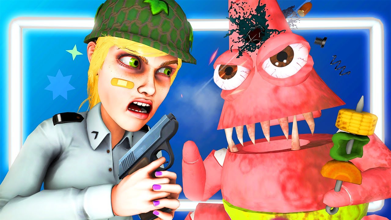 ГЛЭМРОК ФНАФ Vs ГУБКА БОБ АНИМАТРОНИКИ 3: ГИГАНТ МИСТЕР КРАБС (Ной FNAFSB FNAF: Security Breach)