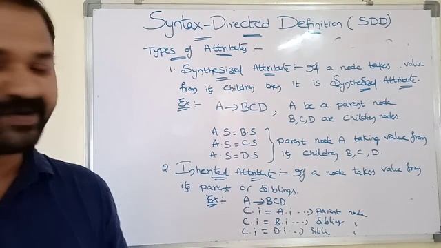 Syntax directed definition(SDD) in compier design||Types of attributes||Types of SDD смотреть онлайн