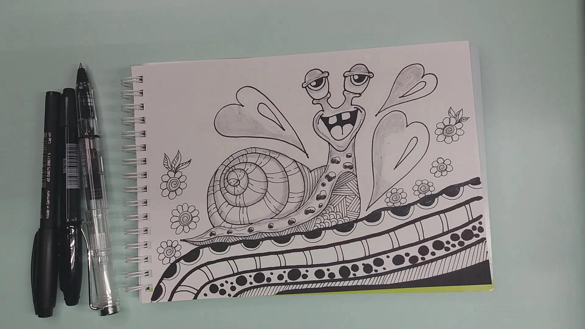 Дудлинг#Улитка#Дудл#Просто рисуем#Snail#Doodle#Easy#Art#Drawing#Doodles#Zenart#Как просто нарисовать