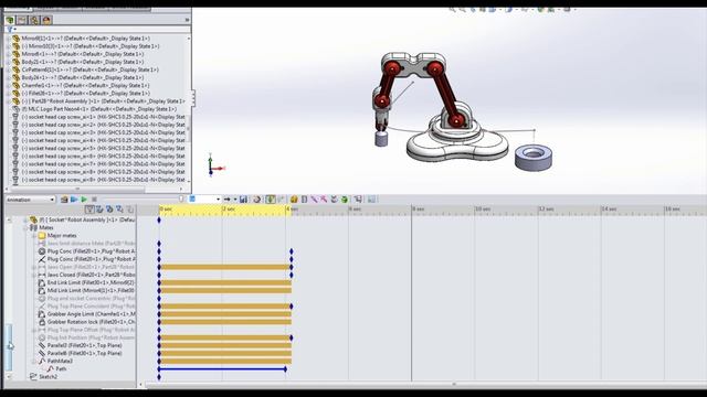 Advanced SOLIDWORKS Animations 2/4 - Toggling Mates смотреть онлайн