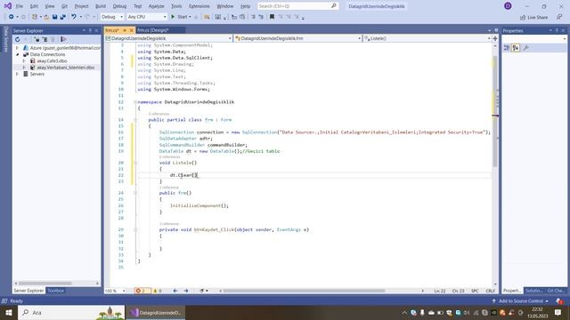 C# Sql Server Datagridview Üzerinde Değişiklik Yapma(Ekleme,Silme,Güncelleme) смотреть онлайн