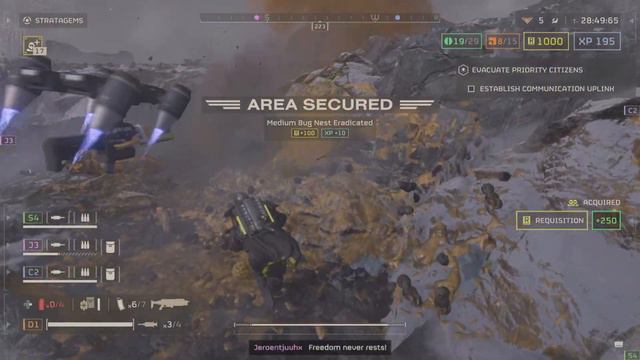 Helldiver 2 Evacuate Priority Citizens Mission Hard!! смотреть онлайн