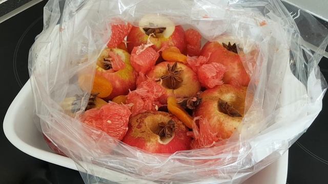 Готовлю всю Осень! ШИКАРНЫЙ рецепт ЯБЛОК с ГРЕЙПФРУТОМ и КУРАГОЙ без сахара в рукаве от Elena Franc смотреть онлайн