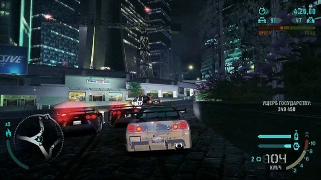 Nissan Skyline GT-R R34.NFS Carbon.Очень злые копы. смотреть онлайн