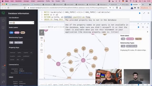 The New York Times Knowledge Graph - Discover Neo4j AuraDB Free with Michael and Alexander смотреть онлайн