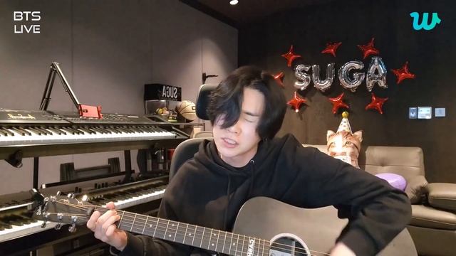 SUGA Playing Guitar & Singing | Happy Birthday SUGA ?