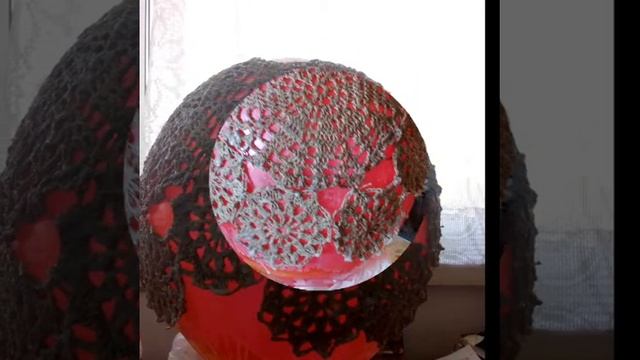 Абажур из салфеток крючком. смотреть онлайн