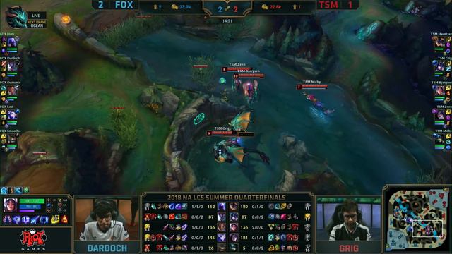 FOX vs. TSM | Quarterfinals Game 4 | NA LCS Summer Playoffs | Echo Fox vs. TSM (2018) смотреть онлайн