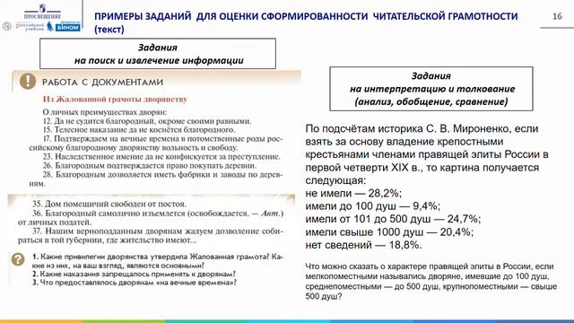 Формирование и оценка сформированности читательской грамотности в рамках предмета «История» смотреть онлайн