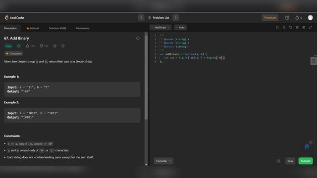 Add binary leet code solution #binary #numbers #coding #information #technology #solution #educatio смотреть онлайн