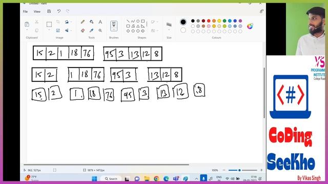 How Merge Sort Works? Full Explanation With Example | Merge Sort In Data Structure | Vikas Singh Si смотреть онлайн