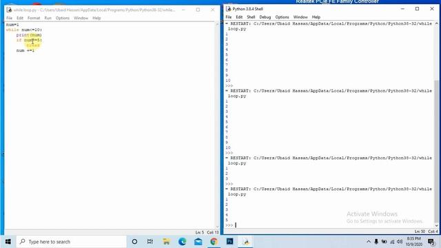 Python part#26 While loop with break statement | learn while loop with break statement | смотреть онлайн