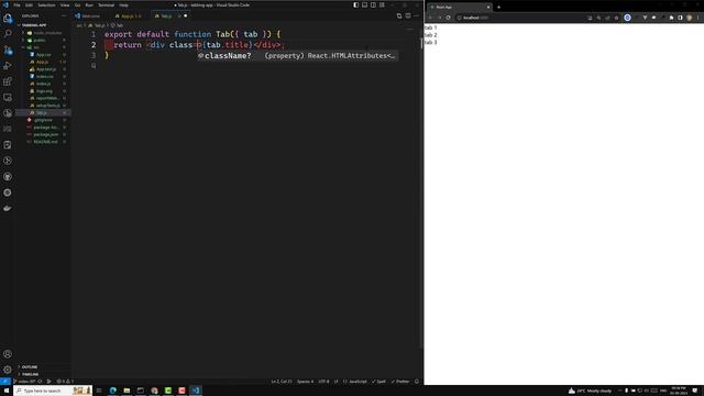 31. Create new Project Tabbing using React js - React18 смотреть онлайн
