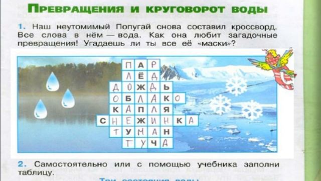 Окружающий мир. Рабочая тетрадь 3 класс 1 часть. ГДЗ стр. 33 №1 смотреть онлайн