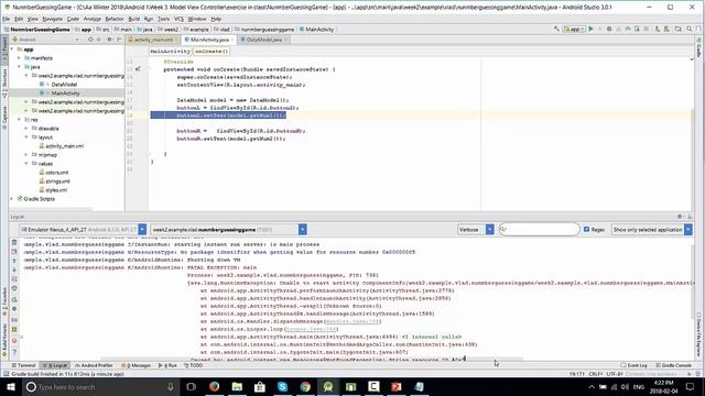 Android 2018 : Number Guessing Game using Model - View -Controller смотреть онлайн