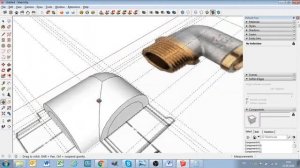 Строим 3D-модели сантехники в Sketchup - #уголок в-н