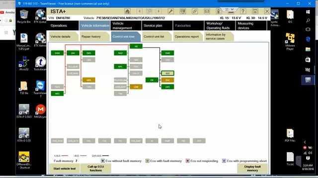 BMW E38 EGS FAULT CODE READ OUT 2016-08-29 14:30:38 смотреть онлайн