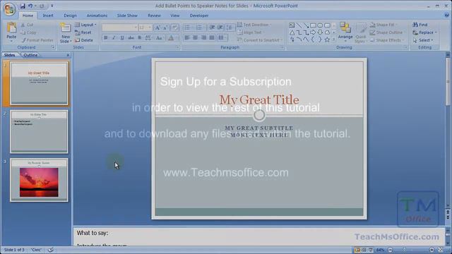 Add Bullet Points to Speaker Notes for Slides смотреть онлайн