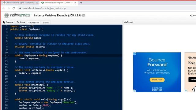 Variables And Data Types Static, Public, Private and default смотреть онлайн