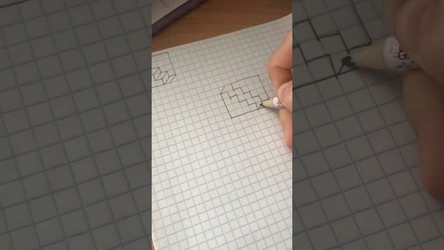 Рисуем 3D лестницу смотреть онлайн