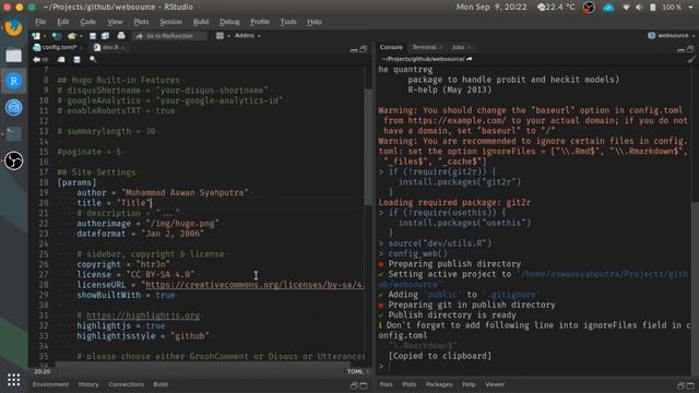 Membuat Blog Menggunakan {blogdown} Dan GitHub Pages