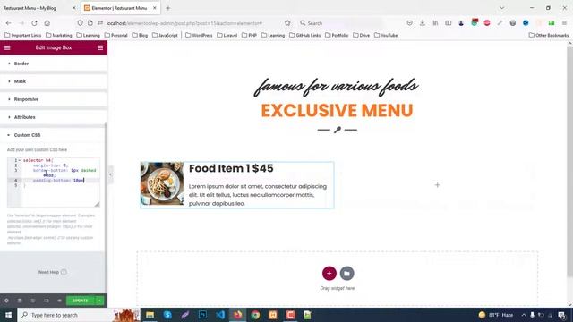 Design a Creative Responsive Restaurant Menu using Elementor смотреть онлайн