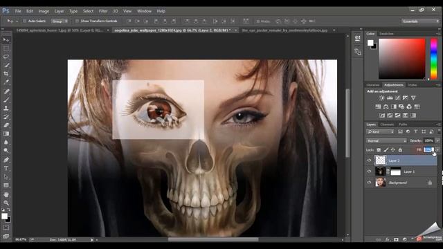 Adobe Photoshop Tutorial | Horror Face Making Tutorial смотреть онлайн